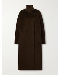 Lisa Yang - Button Wool And Cashmere-Blend Coat - Lyst