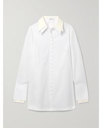 Interior - The Nuno Layered Cotton-Poplin Shirt - Lyst