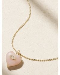 Sydney Evan - 14-Karat, Opal And Diamond Necklace - Lyst