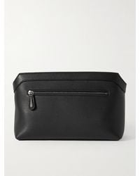 The Row - Terrasse Textured-Leather Clutch - Lyst