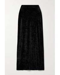 Balenciaga - Velvet Maxi Skirt - Lyst