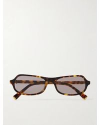 Miu Miu - Round-Frame Acetate Sunglasses - Lyst