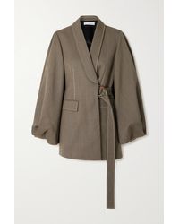 JW Anderson Belted Twill Jacket - Brown
