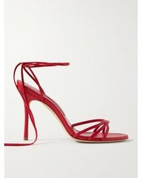 Manolo Blahnik - Leva 105 Sandalen Aus Leder - Lyst