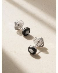 Nikos Koulis - Oui 18-Karat, Diamond And Enamel Earrings - Lyst