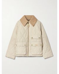 Barbour - Milby Cotton-Corduroy Trimmed Quilted Recycled-Shell Jacket - Lyst