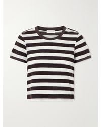 Suzie Kondi - Capri Striped Cotton-Blend Terry T-Shirt - Lyst