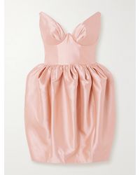 Zimmermann - Matchmaker Gathered Silk And Wool-Blend Mini Dress - Lyst