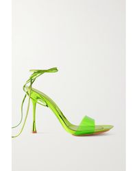 Gianvito Rossi - Spice Glass 95 Leather And Pvc Sandals - Lyst