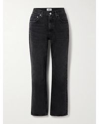 Agolde - Valen Mid-Rise Straight-Leg Organic Jeans - Lyst
