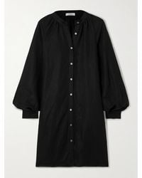lemlem - Meaza Minikleid Aus Einer Mischung Aus Leinen Und Tencel Lenzing Modal Mit Gürtel - Lyst