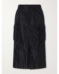 Sacai - Padded Twill Midi Skirt - Lyst