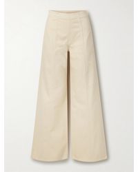 Ulla Johnson - The Bianca Paneled High-Rise Wide-Leg Jeans - Lyst