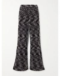 Missoni - Crochet-Knit Space-Dyed Wool-Blend Wide-Leg Pants - Lyst