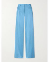 Stella McCartney - Satin Wide-Leg Pants - Lyst