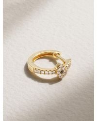 Jacquie Aiche - 14-Karat Diamond Single Hoop Earring - Lyst