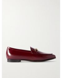 Gucci - Jordaan Horsebit-Detailed Patent-Leather Loafers - Lyst