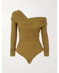 Goldsign - The Fonteyn Gathered One-Shoulder Stretch-Jersey Bodysuit - Lyst