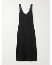 TOTEME - Layered Silk-Chiffon Midi Dress - Lyst