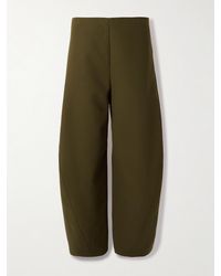 Alaïa - Cotton-Poplin Barrel-Leg Pants - Lyst