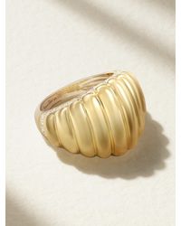 Yvonne Léon - Bague En Or Blanc Et Jaune 9 Carats (375/1000) Et Diamants - Lyst