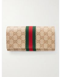 Gucci - Long Leather Logo-Printed Wallet - Lyst