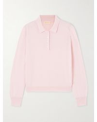 &Daughter - Pull Façon Polo En Cachemire Et Coton Mélangés Aoife - Lyst