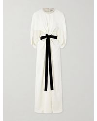 Jonathan Simkhai - Annette Cape-Effect Crystal-Embellished Crepe Gown - Lyst