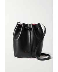 Mansur Gavriel Classic Mini Textured-leather Bucket Bag - Black