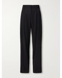 Isabel Marant - Lydia Pleated Wool-Twill Straight-Leg Pants - Lyst