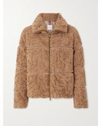 Moncler - Segura Quilted Fleece And Shell Down Jacket - Lyst