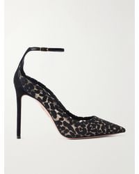 Aquazzura - Panthera 105 Leopard-Print Leather Pumps - Lyst