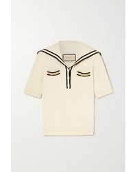 Louis Vuitton Game On Contrast Stripe Polo Top in Black
