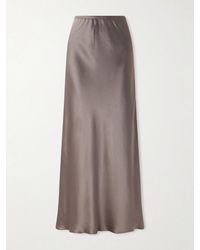 Leset - Barb Satin Maxi Skirt - Lyst