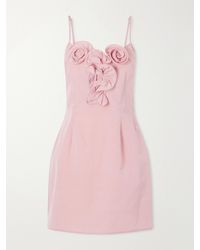Magda Butrym - Ruffled Cotton And Silk-Blend Mini Dress - Lyst