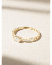 Anita Ko - Sideways Pear 18-Karat Diamond Ring - Lyst