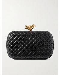 Bottega Veneta - Knot Padded Intrecciato Leather Clutch - Lyst