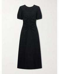 La Ligne - Noemi Ruched Recycled Stretch-Jersey Midi Dress - Lyst