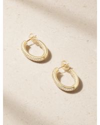 Sydney Evan - Tube 14-Karat Diamond Medium Hoop Earrings - Lyst
