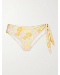 Chloé - Knot-Detailed Floral-Print Bikini Briefs - Lyst