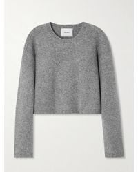Lisa Yang - Hazelle Cropped Cashmere-Blend Sweater - Lyst
