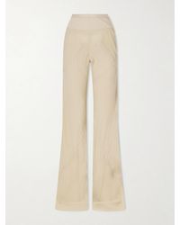 Rick Owens - Bias Silk-Crepe Wide-Leg Pants - Lyst