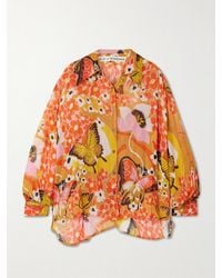 Alix Of Bohemia - Emery Marigold Meadow Georgette Shirt - Lyst