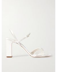 Jimmy Choo - Elsy 85 Satin Slingback Sandals - Lyst
