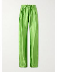 KHAITE - Rohen Satin Pants - Lyst