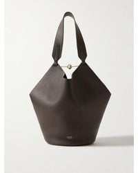 KHAITE - Lotus Small Textured-Leather Tote - Lyst