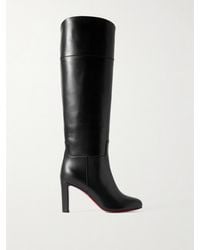 Christian Louboutin - Loo Botta 85 Kniehohe Stiefel Aus Leder - Lyst