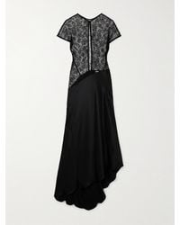 TOVE - Beline Lace And Silk-Satin Maxi Dress - Lyst