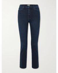 Mother - The Dazzler Ankle Halbhohe Jeans Mit Geradem Bein - Lyst