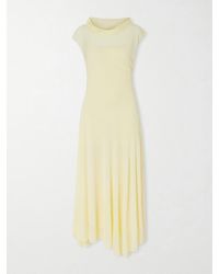Proenza Schouler - Tamara Asymmetric Draped Crepe-Jersey Maxi Dress - Lyst